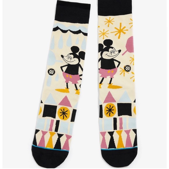 NEW Stance Mens Disney Mickey Yusuke Mouse Socks MEDIUM M Classic Pastel - Picture 3 of 5